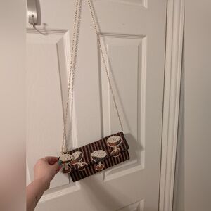 Rachel Zoe Espresso Martini Crossbody, Charm & Coin Purse